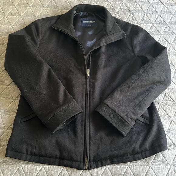 Loro Piana Giorgio Armani Black Wool Jacket - Picture 1 of 4